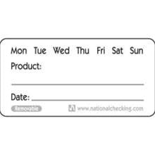 National Checking 1X2 Removable Product Labels-500 Each