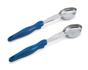 Vollrath Stainless Steel Oval Perforated Spoodle Blue Handle-1 Each