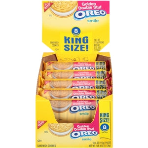 Oreo King Size Double Stuf Golden Cookies-4 oz.-10/Box-2/Case