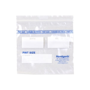 Zipgards Low Density Recloseable Pint Clear Flat Stack Storage Bag-500 Each-500/Box-1/Case