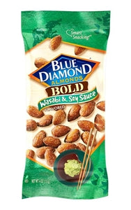 Blue Diamond Almonds Almonds Wasabi & Soy Sauce 4 oz.-4 oz.-12/Box-6/Case