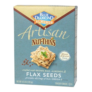 Blue Diamond Almonds Flax Seed Crackers 4.25 oz.-4.25 oz.-12/Case