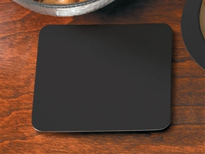 Hoffmaster 4 Inch Pulpboard Light Weight Black Square Coaster-500 Each-1/Case
