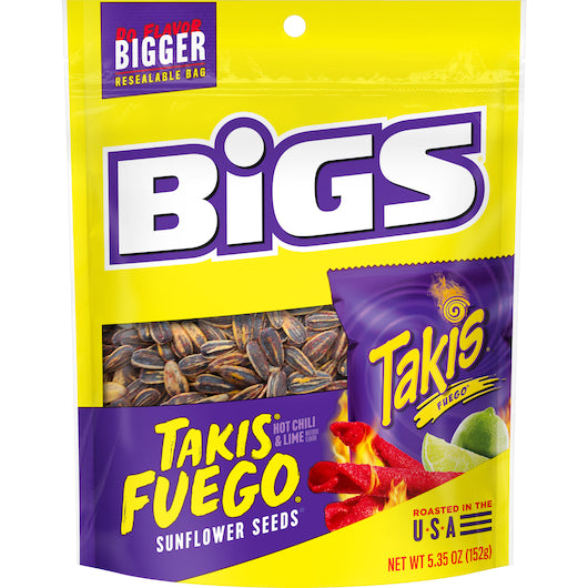 Bigs Fuego Sunflower Seeds-5.35 oz.-12/Case
