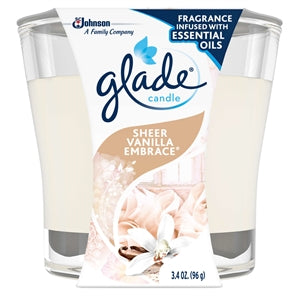 Glade Sheer Vanilla Embrace Candle-3.4 oz.-6/Case