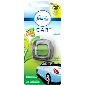 Febreze Air Freshener Car Vent Gain Scent-0.06 fl oz.s-8/Case