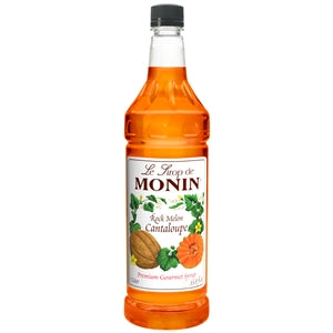 Monin Rock Melon Cantaloupe Syrup-1 Liter-4/Case MPN# M-FR132F – Round ...