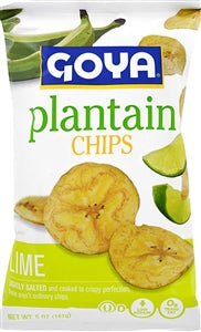 Goya Chips Plantain Lime 5 oz.-5 oz.-12/Case