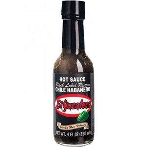 El Yucateco Black Label Reserve Habanero Hot Sauce Bottle-1 Each-12/Case