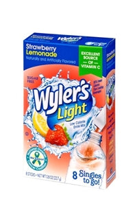 Wyler's Strawberry Lemonade Drink Mix Singles To Go-8 Count-12/Case