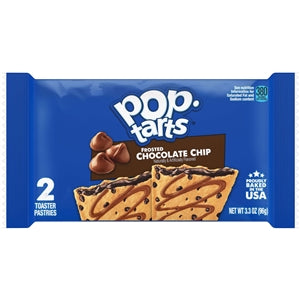 Kellogg's Pop-Tarts Frosted Open & Fold Display Chocolate Chip Pastry-3.3 oz.-6/Box-12/Case