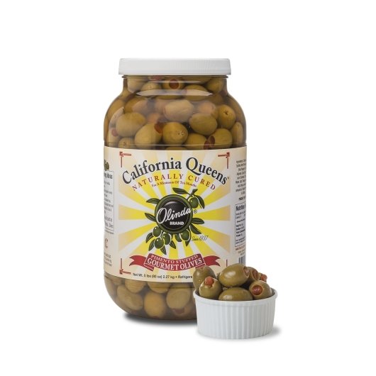 Olinda Pimento Stuffed Queen Olives-110/120 Count-1 Gallon-4/Case