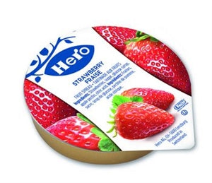 Hero Strawberry Fruit Spread Portions-216 Count-1/Case