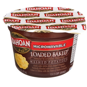 Idahoan Foods Loaded Baked Mashed Potato Microwavable Bowl-1.5 oz.-10/Case