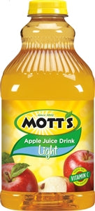 Mott's Light Apple Juice-64 fl oz.s-8/Case
