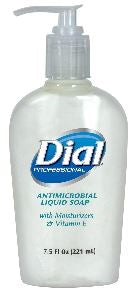 Dial Antimicrobial With Moisturizers Liquid Hand Soap Pump-7.5 fl oz.s-12/Case