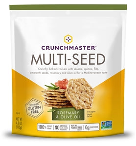 Crunchmaster Crackers Rosemary & Olive Oil-4 oz.-12/Case