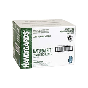 Handgards Naturalfit Powder Free Latex Free Synthetic Large Glove-100 Each-100/Box-10/Case