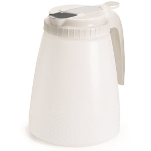 Tablecraft 48 oz. White Top Polyethylene Dispenser-6 Each