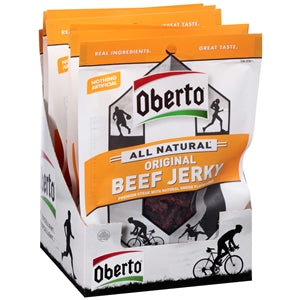 Oberto Original Natural Style Beef Jerky-1.5 oz.-8/Box-6/Case