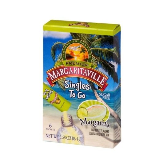 Margaritaville Low Calorie Margarita Cocktail Mixer Drink Singles To Go-6 Count-12/Case