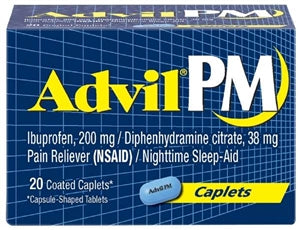 Advil Pm Pain Reliever & Nighttime Sleep-Aid 200 Mg Caplets-20 Each-6/Box-12/Case