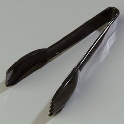 Carlisle 6 Inch Plastic Black Salad Tong-1 Each