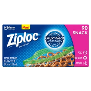 Ziploc Snack Bag-90 Count-12/Case