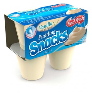 Real Fresh Pudding Vanilla Trans Fat Free 3.5 Oz-14 oz.-12/Case