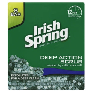 Irish Spring Bar Soap Deep Cleansing Action-11.25 oz.-18/Case