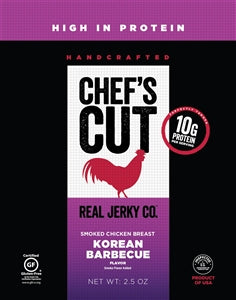 Chef's Cut Real Jerky Co. Smoked Chicken Breast Korean Style-2.5 oz.-8/Case