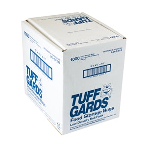 Tuffgards 5 Inch X 4.5 Inch X 18 Inch .6 Mil Low Density Roll Pack Easy Tear Clear Food Storage Bag-1000 Each-1000/Box-1/Case