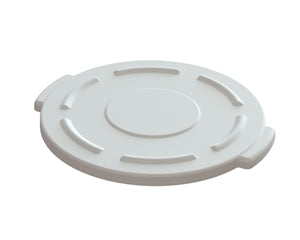 Value Plus 10 Gallon White Trash Can Lid-1 Count-6/Box-1/Case