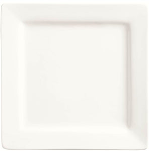 World Tableware Slate Collection Ultra Bright White Square Plate 10 5/8"-12 Each-1/Case