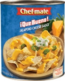 Chef-Mate Que Bueno Cheese Jalapeno Sauce-106 oz.-6/Case