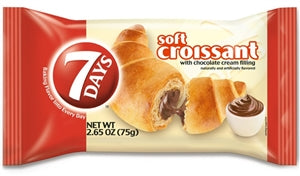 7 Days Soft Chocolate Croissant-2.65 oz.-6/Box-4/Case