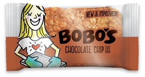 Bobo's Oat Bars Gluten Free-Vegan Chocolate Chip Bar 3 oz. Bar- 12/Box- 4/Case-10.36 lb.-48/Case