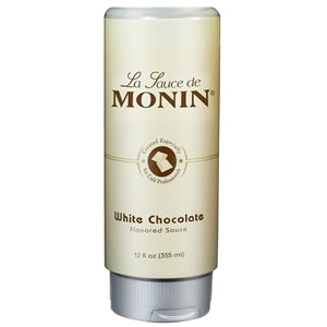 Monin White Chocolate Sauce-12 fl oz.s-1/Box-6/Case