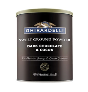 Ghirardelli Sweet Ground Powder Dark-25 lb.-1/Case