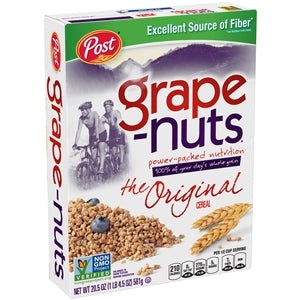 Post Grape-Nuts Whole Grain Cereal Box-20.5 oz.-12/Case