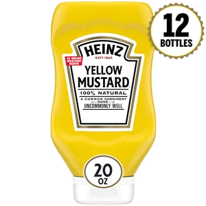 Heinz Yellow Mustard Bottle-1.25 lb.-12/Case