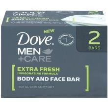 Dove Bar Soap Mens Extra Fresh-1 Count-24/Case