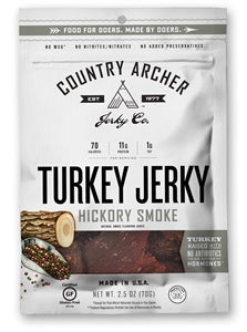 Country Archer Jerky Co Hickory Smoke Turkey Jerky-2.5 oz.-12/Case