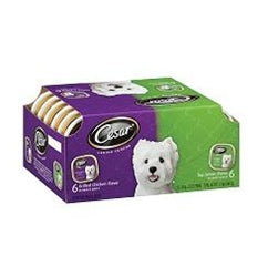 Cesar Variety Pack Dog Food Beef & Poultry 2/2.65 Lb.