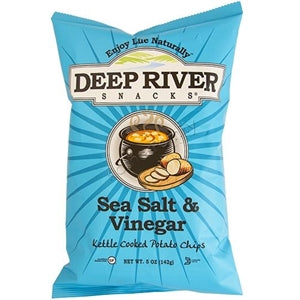 Deep River Snacks Salt & Vinegar Kettle Potato Chips-5 oz.-12/Case