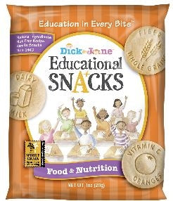 Dick And Jane Food & Nutrition Educational Snack Crackers-1 oz.-120/Case