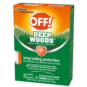 Off Deep Woods Off Towelettes 12 Count-12 Count-12/Case