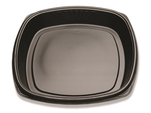 D & W Fine Pack Forum 16 Inch Deep Black Tray-25 Each-25/Box-2/Case