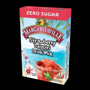 Margaritaville Low Calorie Strawberry Daiquiri Cocktail Mixer Drink Singles To Go-6 Count-12/Case