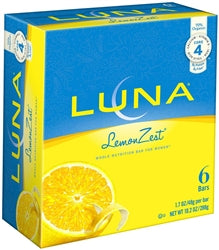 Luna Luna Stacked Bar Lemon Zest 6 Pack-10.14 oz.-6/Case